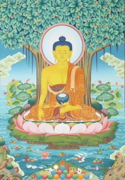 Buddha banyan Thangka Buddhism Oil Paintings